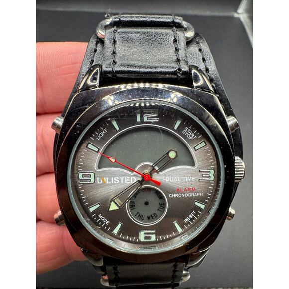 Kenneth Cole Unlisted UL1070 S60 Multi Function Digital Face Chronograph Watch - Picture 1 of 10